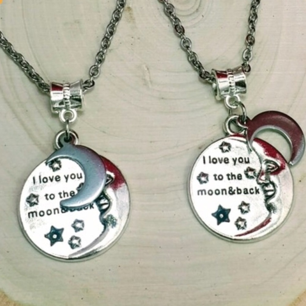 ❤️🌖 “I Love You To The Moon & Back” Pendent 🌖❤️ - Picture 1 of 2